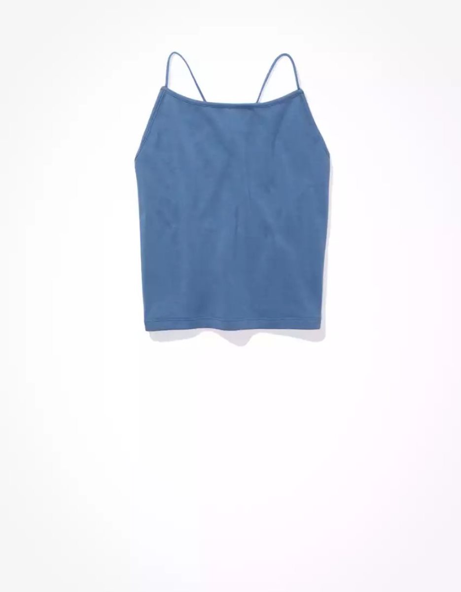 Debardeur American Eagle AE Lanières-Go-Lucky Cami Bleu Marine Femme | OJB-03785594